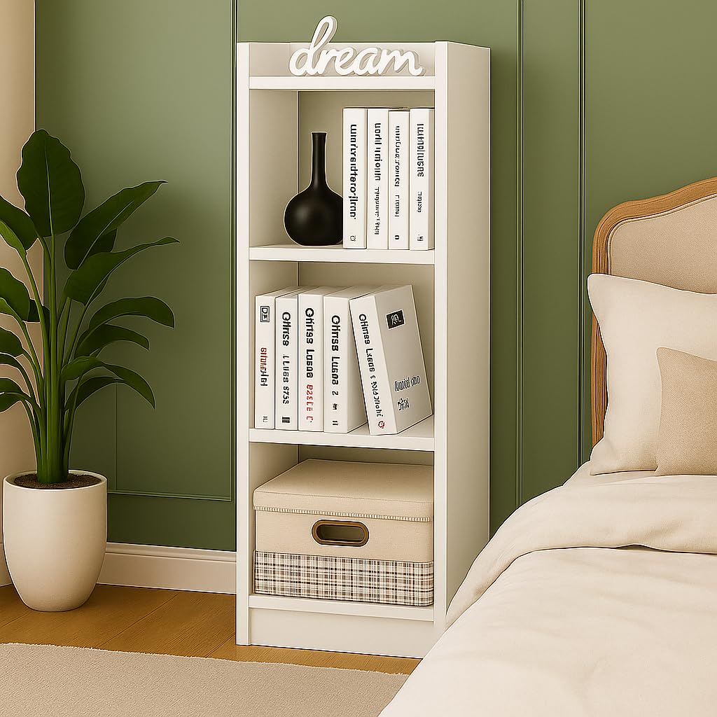 Book Rack · 3-tier — White finish