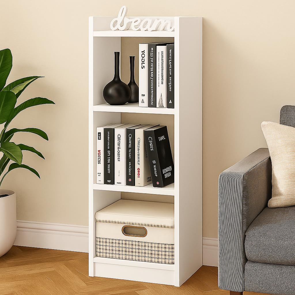 Book Rack · 3-tier — White finish