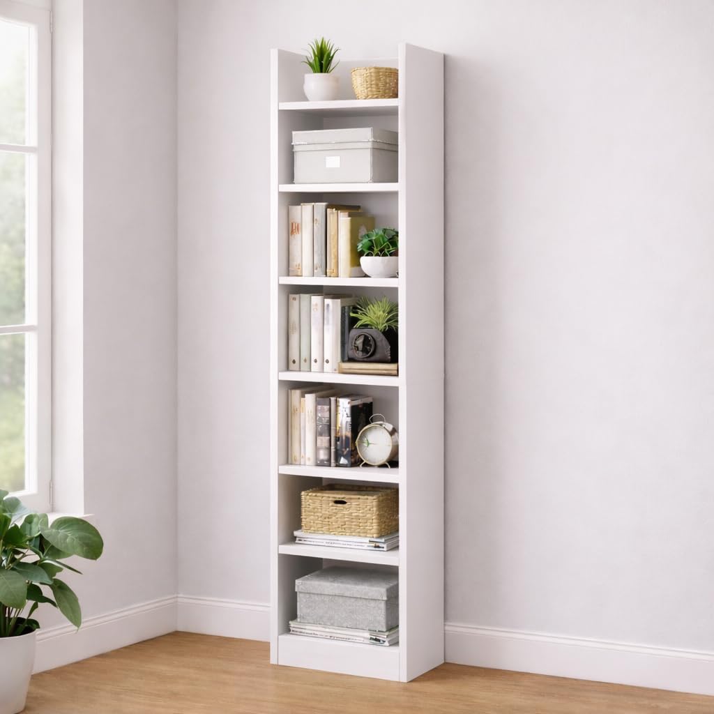 Home Library Bookshelf · 6-tier — Walnut finish