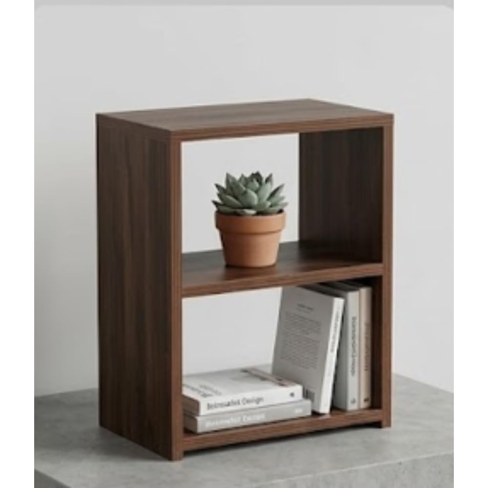 Bedside Table · 2-tier — Walnut finish