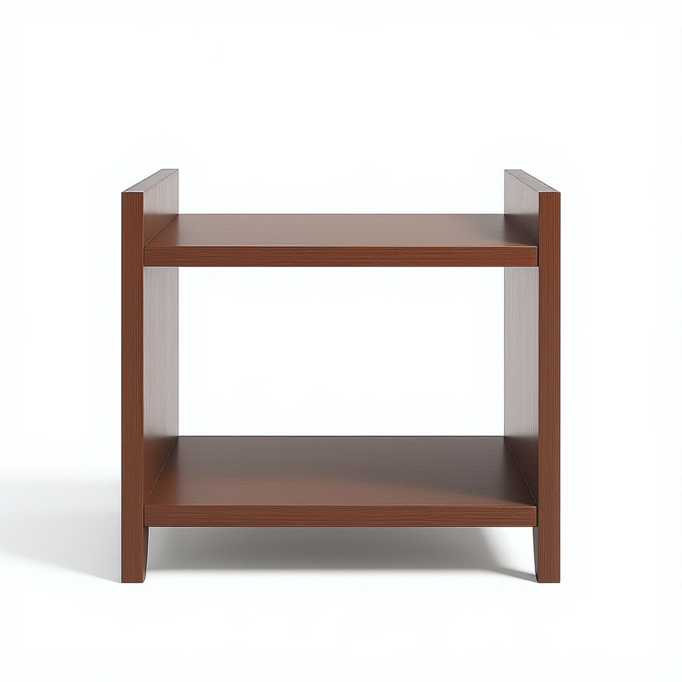 Side Table · two-shelf — Walnut finish
