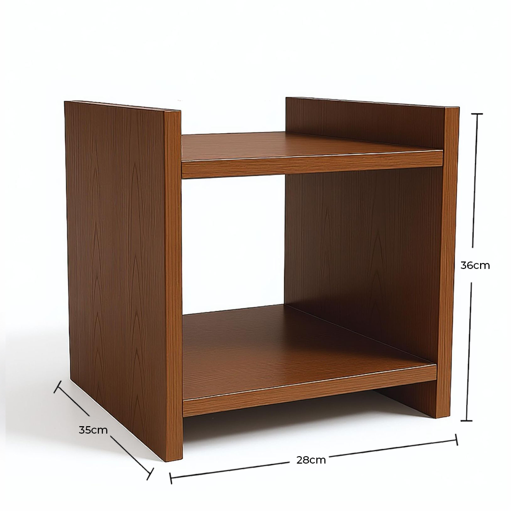 Side Table · two-shelf — dimension diagram